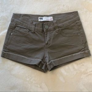 RSQ Malibu Cuff Womens Denim Shorts - Khaki - 0